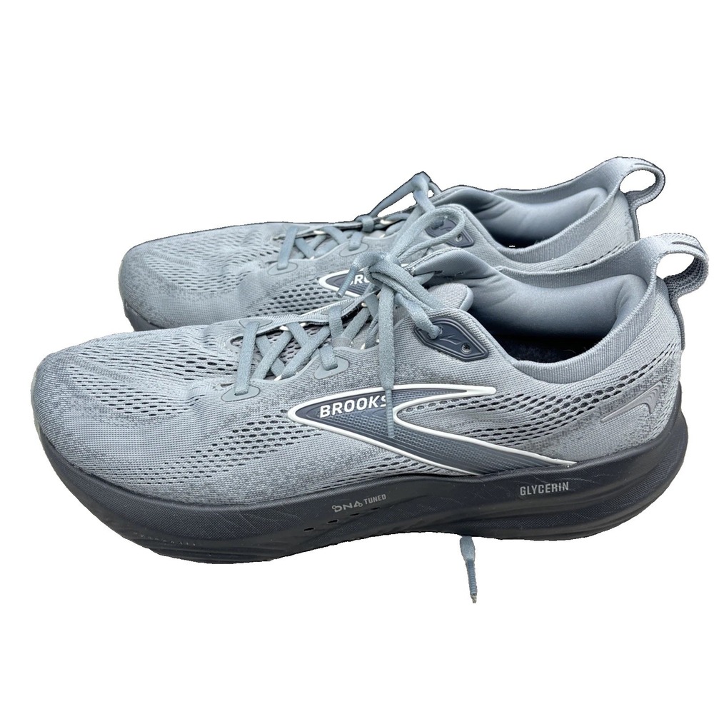 Brooks Glycerin 22 Shoes Men’s Size 12 Gray Black Cushioned Neutral Running